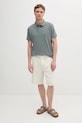 Βαμβακερό μπλουζάκι πόλο Calvin Klein LV04LB276G πράσινο AW25