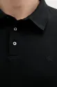 Calvin Klein polo de bumbac negru LV04LB276G
