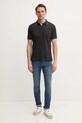 Calvin Klein polo de bumbac K10K114130 negru SS25