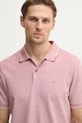 Calvin Klein polo bawełniane różowy K10K114475