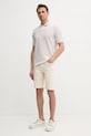 Calvin Klein polo bawełniane K10K114475 beżowy SS25