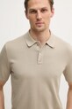 Odzież Calvin Klein polo bawełniane K10K114476 beżowy