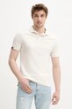 Superdry polo bawełniane bawełna beżowy M1110439A.B7G
