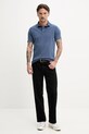 Superdry polo bawełniane M1110440A.92N niebieski SS25