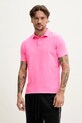 Bombažen polo Superdry Brez vzorca roza M1110440A.C8I