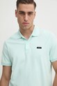 Polo tričko Calvin Klein tyrkysová K10K114141