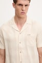 Одежда Рубашка с примесью льна Guess F5GH03.WH431 бежевый