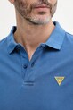 Bavlnené polo tričko Guess F5GP00.K9WF1 modrá