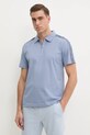 Bavlnené polo tričko Calvin Klein Jeans modrá J30J327240