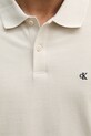 Calvin Klein Jeans polo męskie bawełniane LV040EM269 beżowy