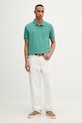 Calvin Klein Jeans polo męskie bawełniane LV040EM269 zielony SS26