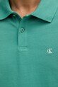 Calvin Klein Jeans polo męskie bawełniane LV040EM269 zielony