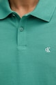 Calvin Klein Jeans polo męskie bawełniane LV040EM269 zielony