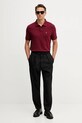 Calvin Klein Jeans polo bawełniane LV040EM269 bordowy AW25