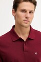 Calvin Klein Jeans polo bawełniane bordowy LV040EM269