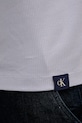 Bavlněné polo tričko Calvin Klein Jeans LV04RB282G fialová