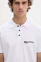 Karl Lagerfeld Jeans polo za muškarce od pamuka bijela A2M17094