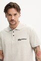 Бавовняне поло Karl Lagerfeld Jeans сірий A2M17094