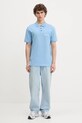 Karl Lagerfeld Jeans polo bawełniane A2M17094 niebieski SS25