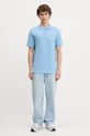 Karl Lagerfeld Jeans polo bawełniane A2M17094 niebieski AW25