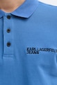 Karl Lagerfeld Jeans polo bawełniane A2M17094 niebieski
