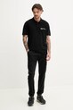 Бавовняне поло Karl Lagerfeld Jeans A2M17094 чорний SS25