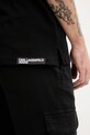 Бавовняне поло Karl Lagerfeld Jeans A2M17094 чорний