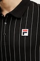 Fila polo bawełniane Linter FAM0923 czarny