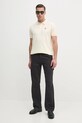 Bally polo de bumbac MJE06N bej SS25