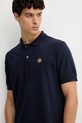 Bally polo bawełniane granatowy MJE06N