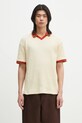 Drôle de Monsieur pamut póló Le Polo Ajoure sima bézs G.PL143.CO193.LBG