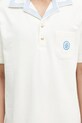 Drôle de Monsieur polo bawełniane Le Polo Pique Damier biały G.PL144.CO162.OW