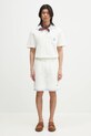 Бавовняне поло Drôle de Monsieur Le Polo Pique Damier G.PL144.CO162.OW білий