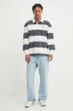 Hollister Co. longsleeve bawełniany KI324.5181.209 szary SS25