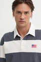 Hollister Co. longsleeve din bumbac gri KI324.5181.209