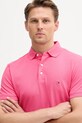 Ruházat Tommy Hilfiger poló MW0MW17771. rózsaszín