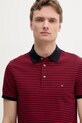Дрехи Тениска с яка Tommy Hilfiger MW0MW17771. червен