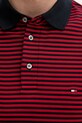 Тениска с яка Tommy Hilfiger червен MW0MW17771.