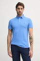 Polo tričko Tommy Hilfiger fialová MW0MW17771.