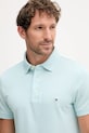 Îmbrăcăminte Tommy Hilfiger tricou polo MW0MW17771. turcoaz