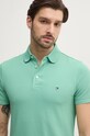 Tommy Hilfiger tricou polo verde MW0MW17771.