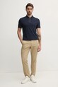 Хлопковое поло Tommy Hilfiger MW0MW38487 тёмно-синий SS25