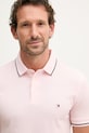 Tommy Hilfiger t-shirt męski bawełniany różowy MW0MW39993