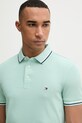 Tommy Hilfiger t-shirt męski bawełniany turkusowy MW0MW39993