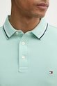 Tommy Hilfiger t-shirt męski bawełniany MW0MW39993 turkusowy