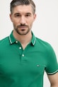 Tommy Hilfiger t-shirt męski bawełniany zielony MW0MW39993