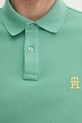 Бавовняне поло Tommy Hilfiger зелений MW0MW33167