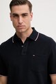 Одяг Бавовняне поло Tommy Hilfiger MW0MW38457 темно-синій