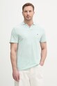 Tommy Hilfiger πόλο ανδρικό βαμβακερό τιρκουάζ MW0MW38482