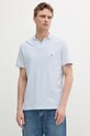 Bavlnené polo tričko Tommy Hilfiger jednofarebný modrá MW0MW38482